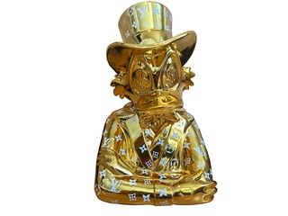 Dagobert Duck beeld, Lior24, Goud